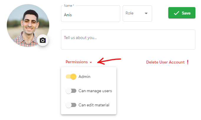 User Permissions