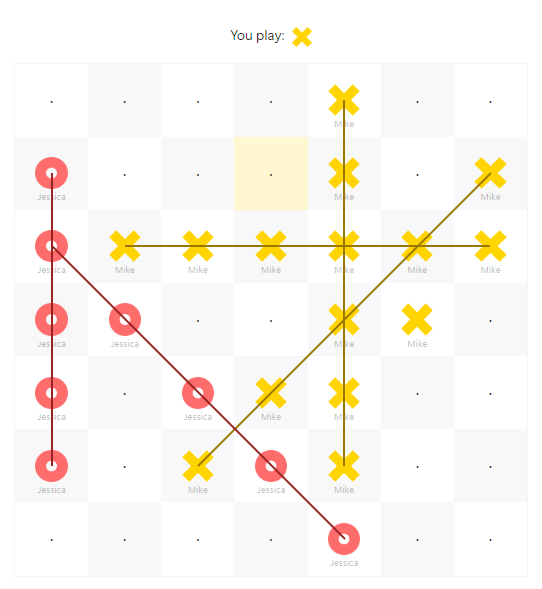 Tic-tac-toe game screenshot