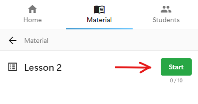 Lesson Start button
