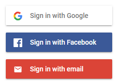 Sign in buttons